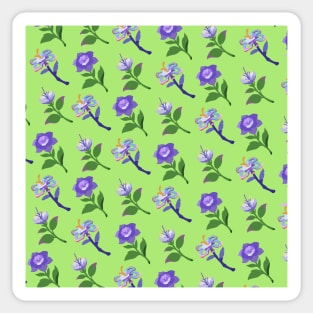 Sumeru Flowers Print (Green) Sticker